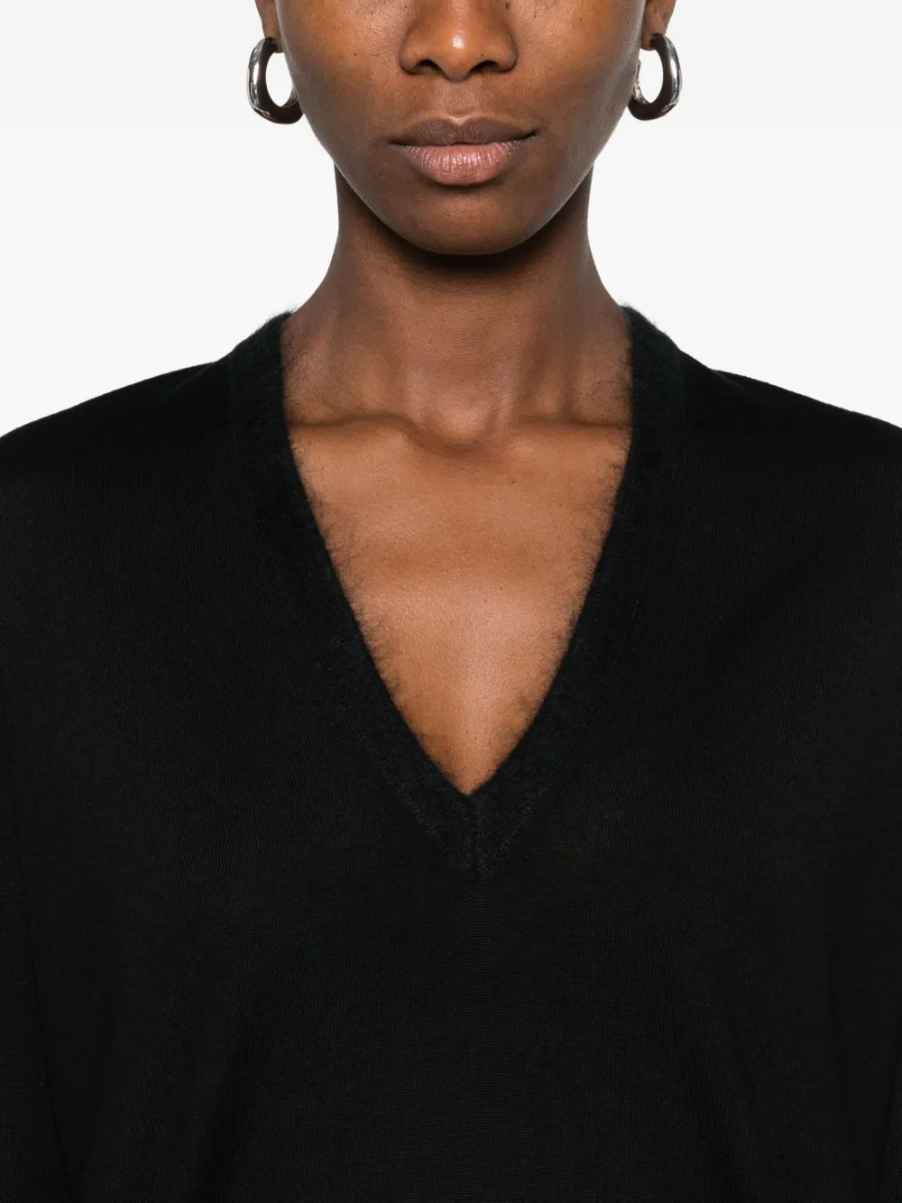 Dorothee Schumacher Trui met V-hals en lange mouwen Zwart