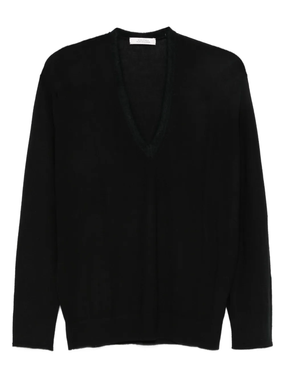 Dorothee Schumacher V-neck long-sleeve sweater - Nero