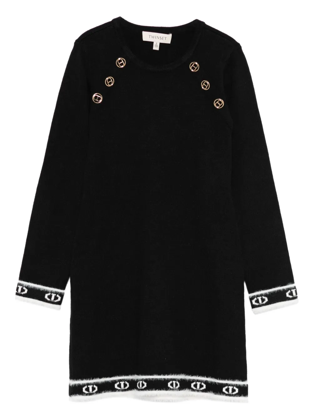 TWINSET Kids 252GJ3014 11656 NERO OFF WHITE | أسود | Image 1