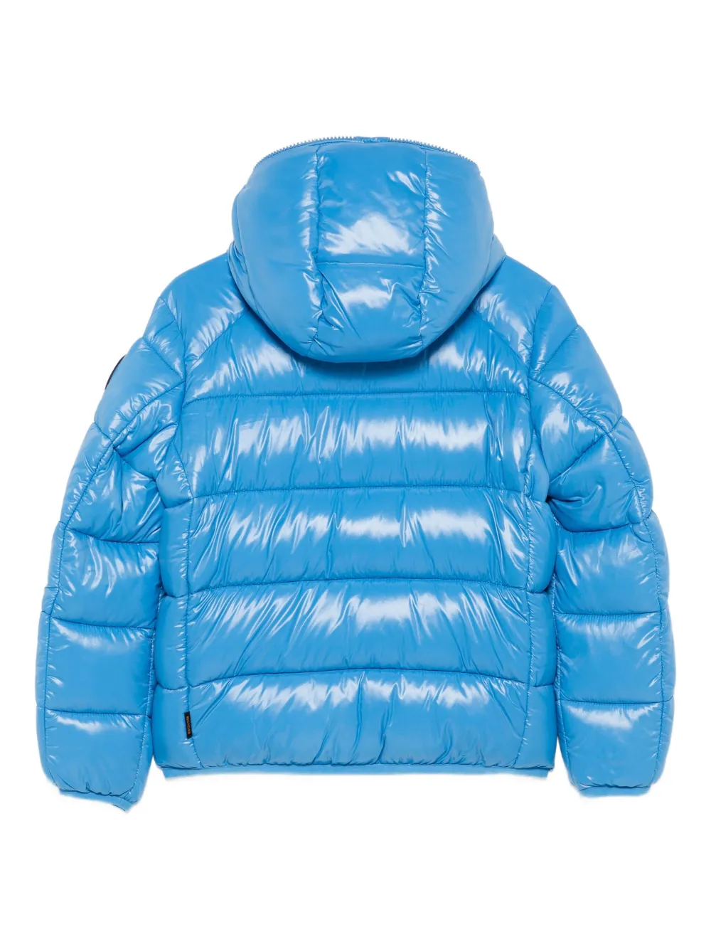 Save The Duck Hooded Puffer Jacket In Blue