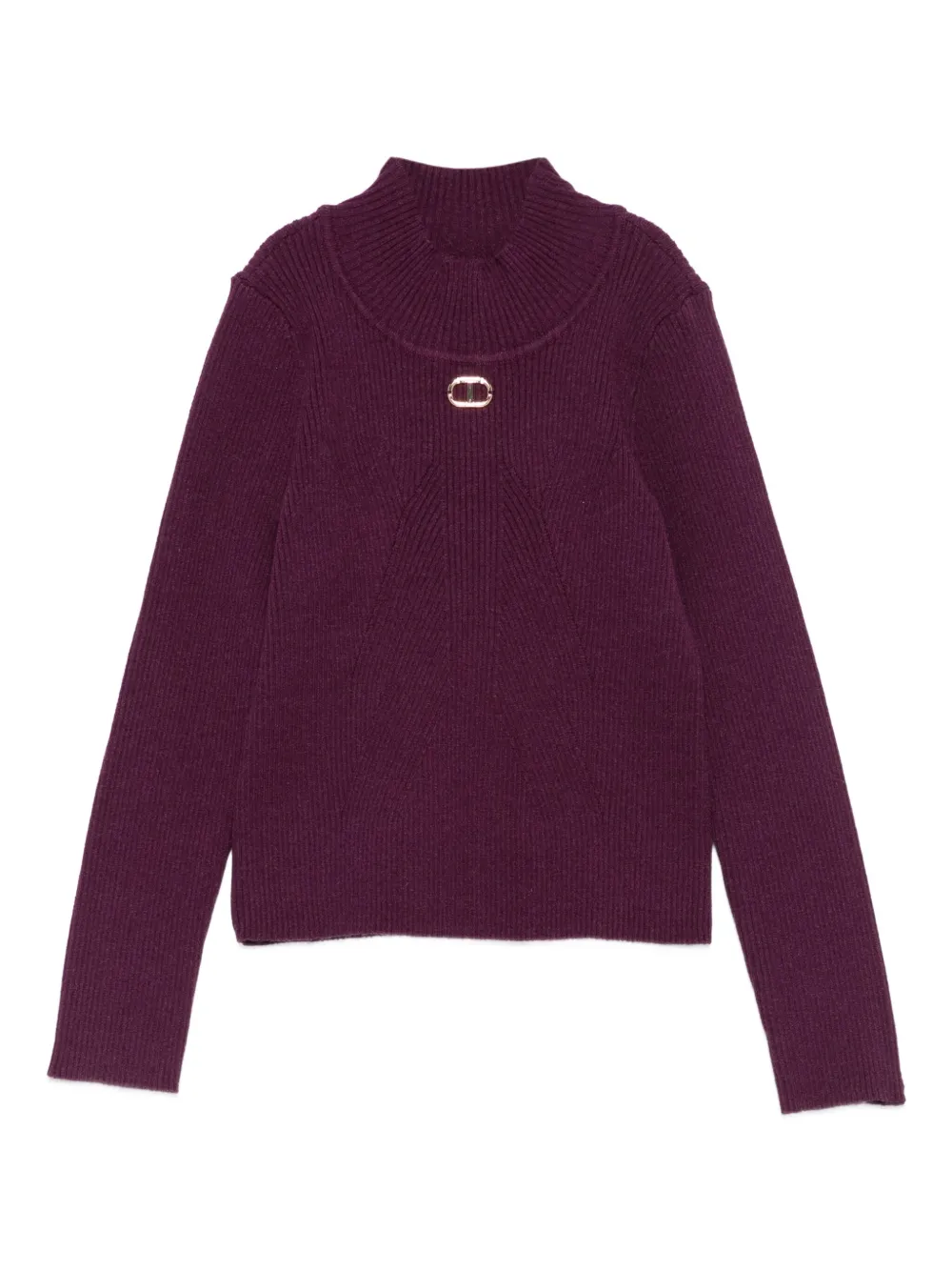 TWINSET Kids high-neck ribbed sweater | Red | Image 1