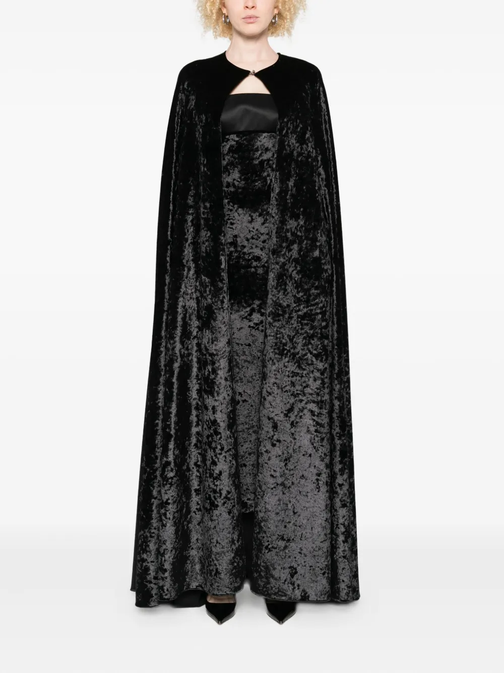 CHB CHRISTIAN BOARO crushed-velvet cape | Capes | Image 2
