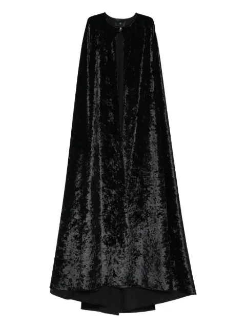 CHB CHRISTIAN BOARO crushed-velvet cape