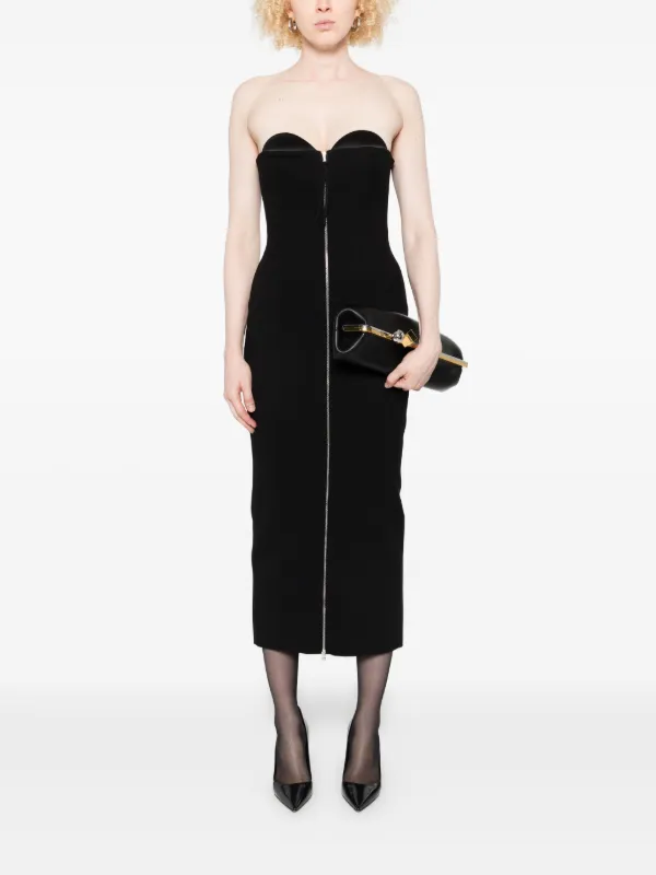 open lace back dress Dress Dyata Midnight 36 / Viscose / Blue main image 1