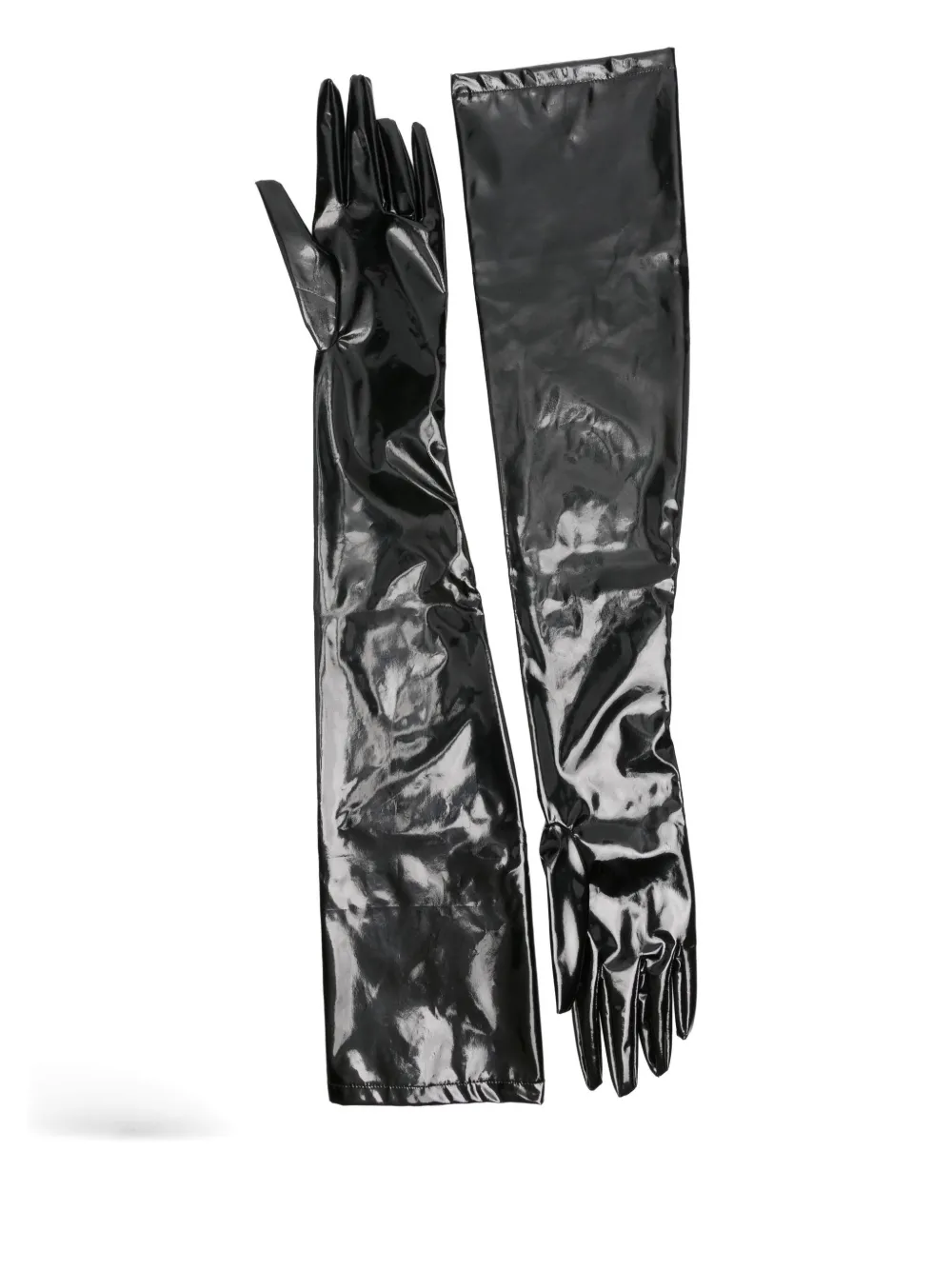CHB CHRISTIAN BOARO long patent-leather gloves | Image 2