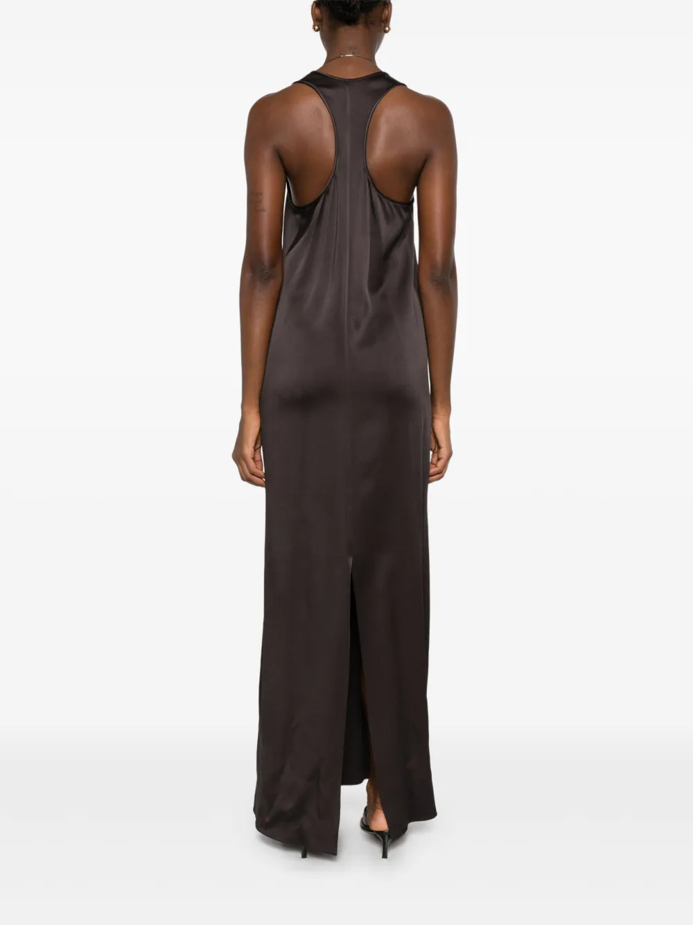 CHB CHRISTIAN BOARO Jurk met racerback Bruin