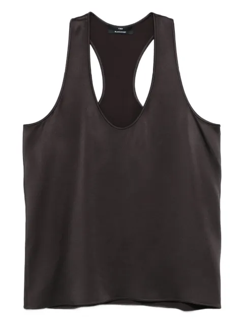 CHB CHRISTIAN BOARO racer-back satin top
