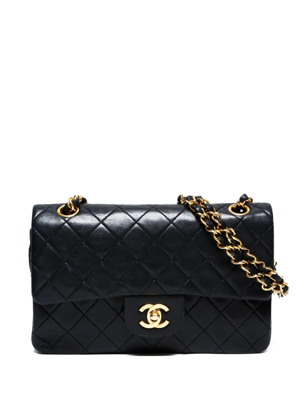 CHANEL Pre-Owned شنطة كتف 'كلاسيك دابل فلاب' صغيرة 1989-1991 | أسود | Image 1
