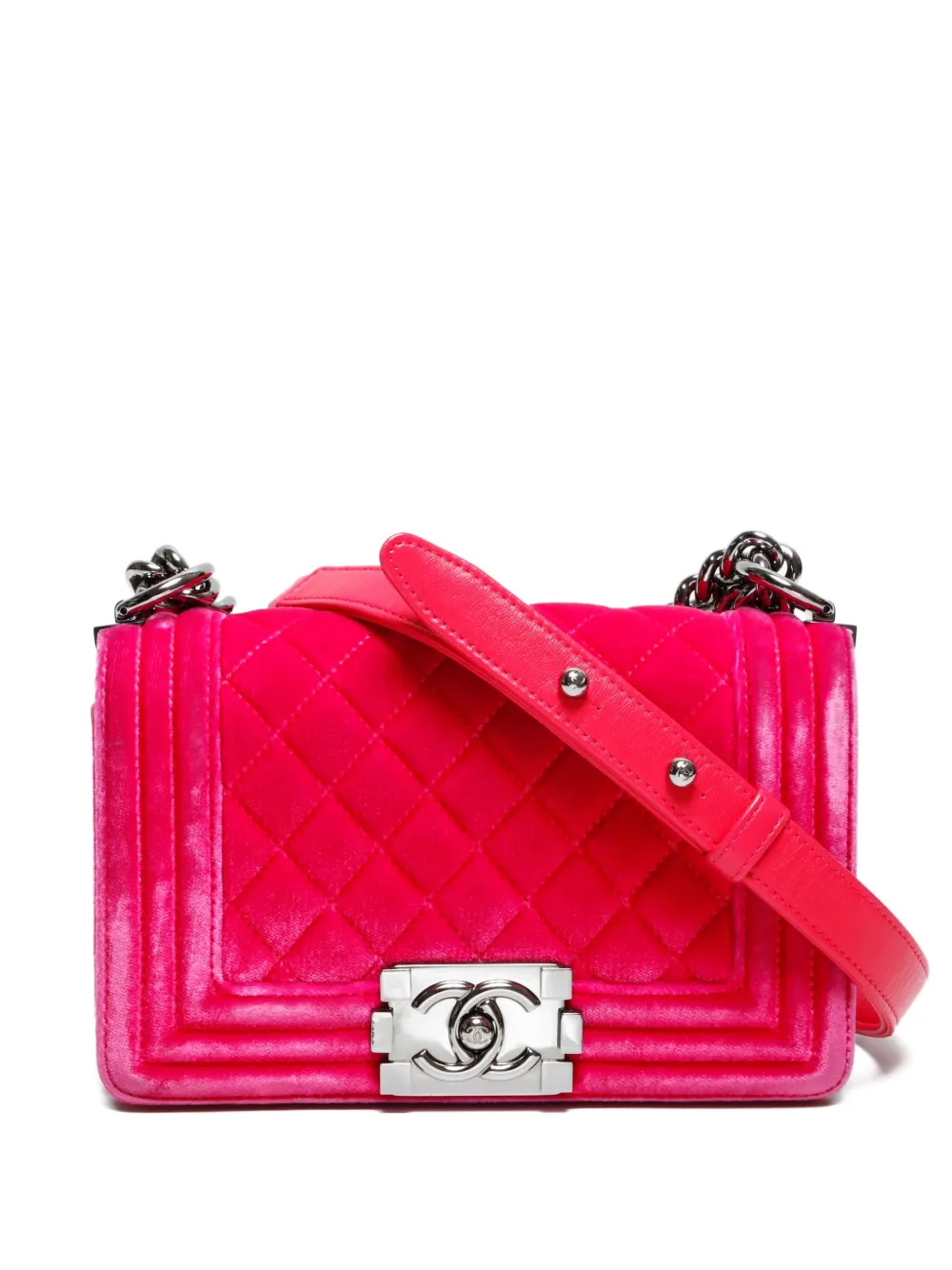 CHANEL Pre-Owned شنطة كتف 'بوي شانيل' صغيرة 2015-2016 | وردي | Image 1