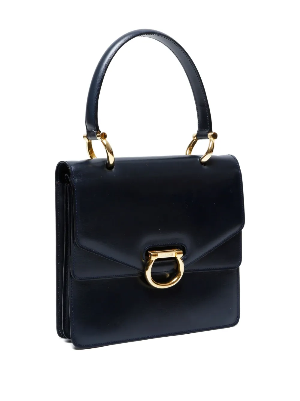 Pre-owned Celine 1990-2000s Double Flap Tote Bag In Black