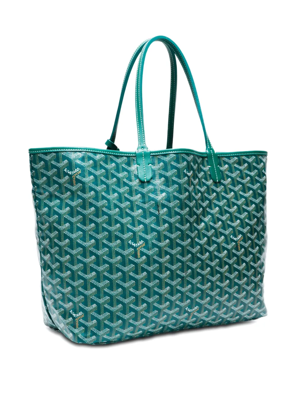 Pre-owned Goyard 2010-2025 Saint Louis Gm Tote Bag In Green