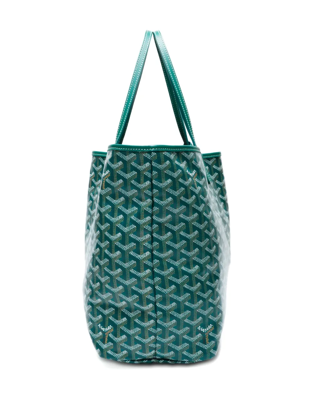 Pre-owned Goyard 2010-2025 Saint Louis Gm Tote Bag In Green