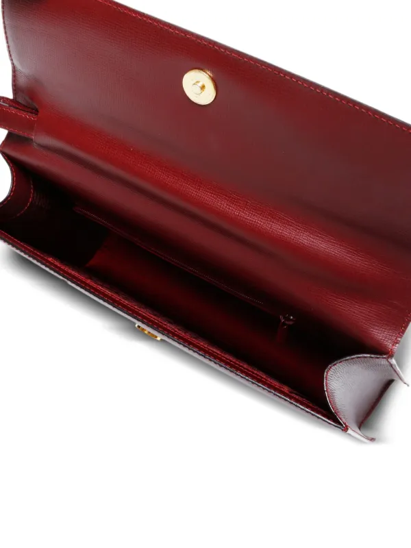 Cartier 1990-2000s Leather Flap Clutch Bag | Red | FARFETCH