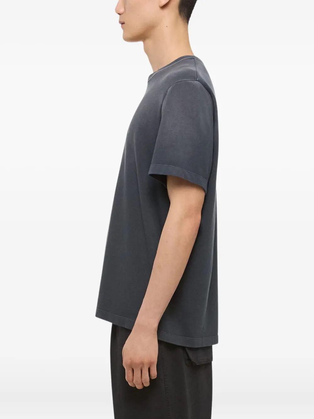 Helmut Lang Lazer Cotton T-shirt In Gray