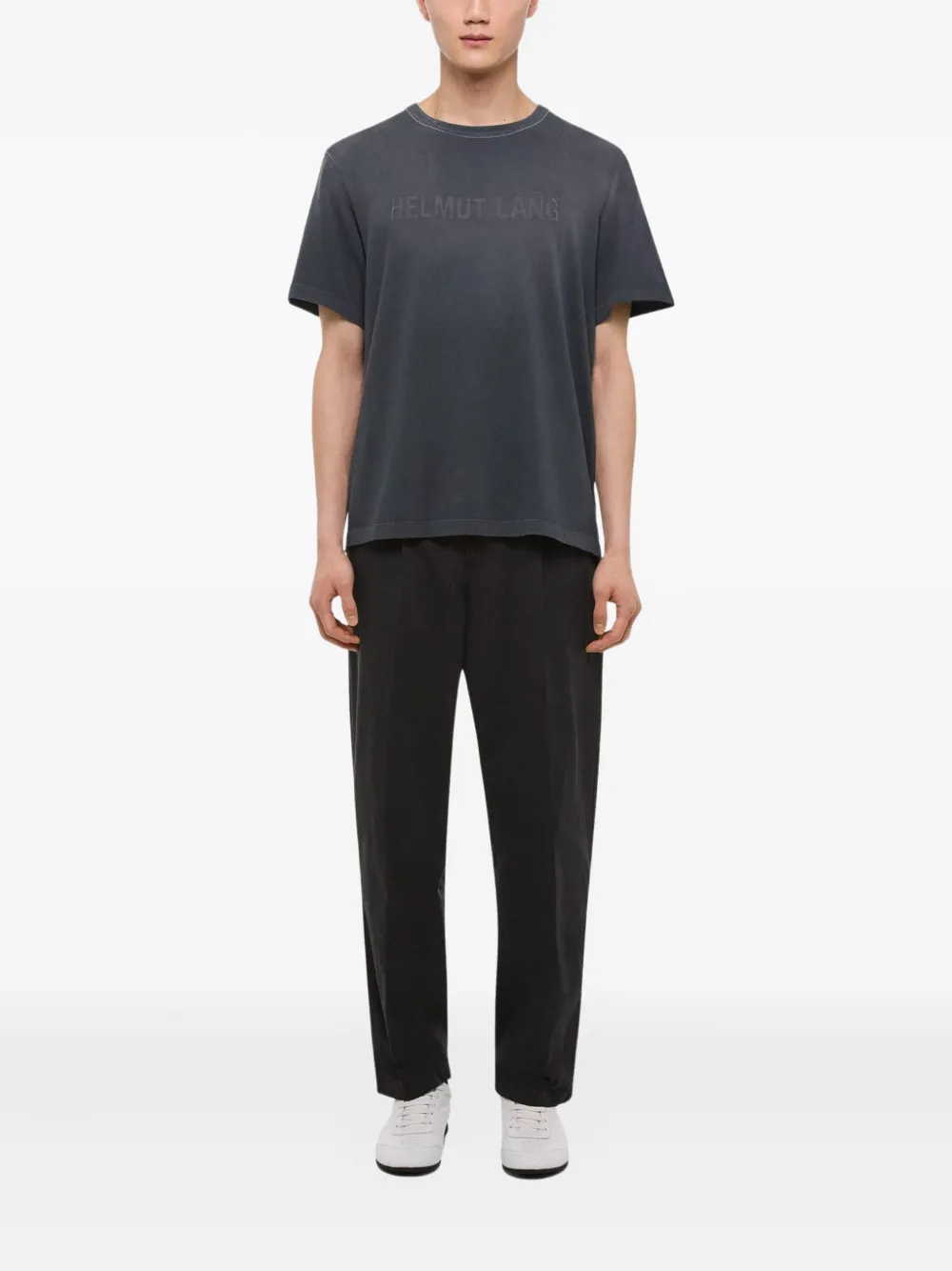 Helmut Lang Lazer katoenen T-shirt - Grijs
