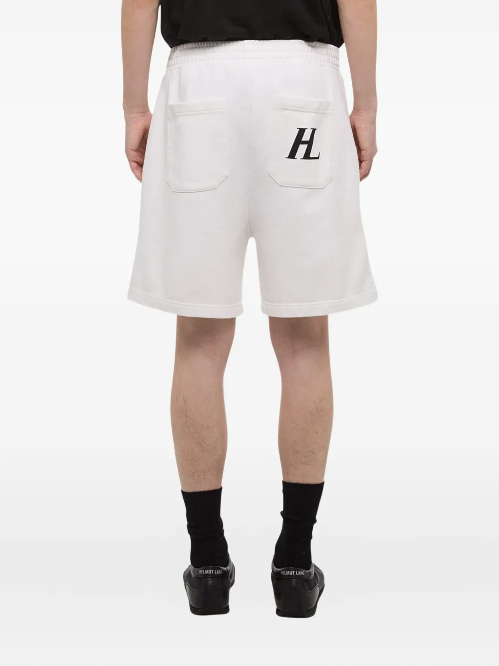 Helmut Lang Logo-print Shorts In White