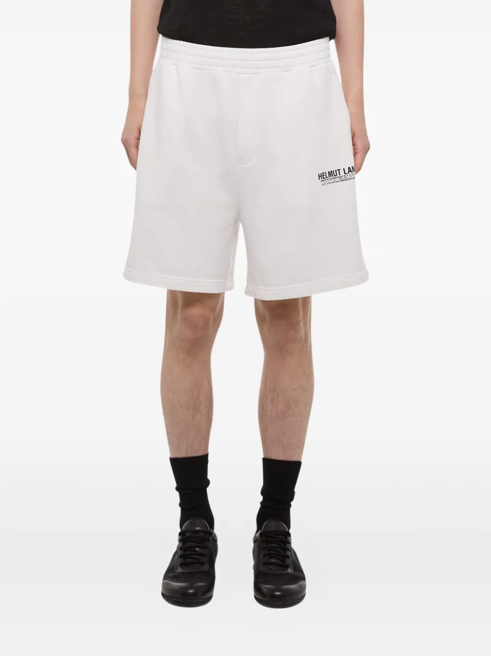 Helmut Lang Logo-print Shorts In White