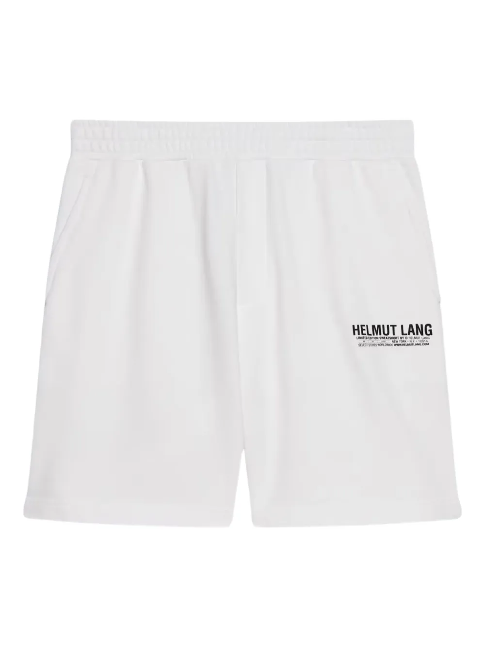Helmut Lang Logo-print Shorts In White