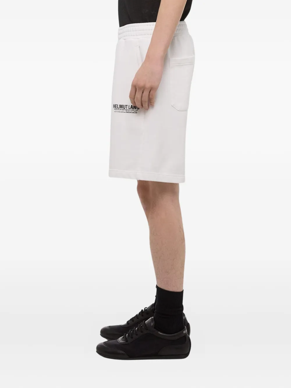 Helmut Lang Logo-print Shorts In White
