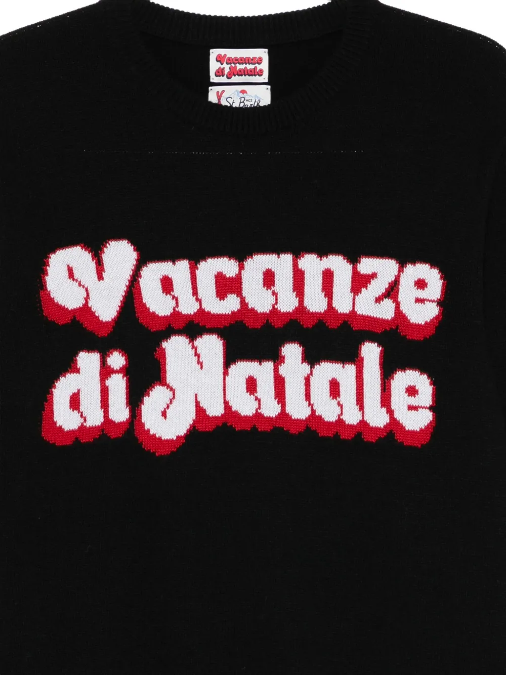Mc2 Saint Barth Vacanze Di Natale Sweater In Black