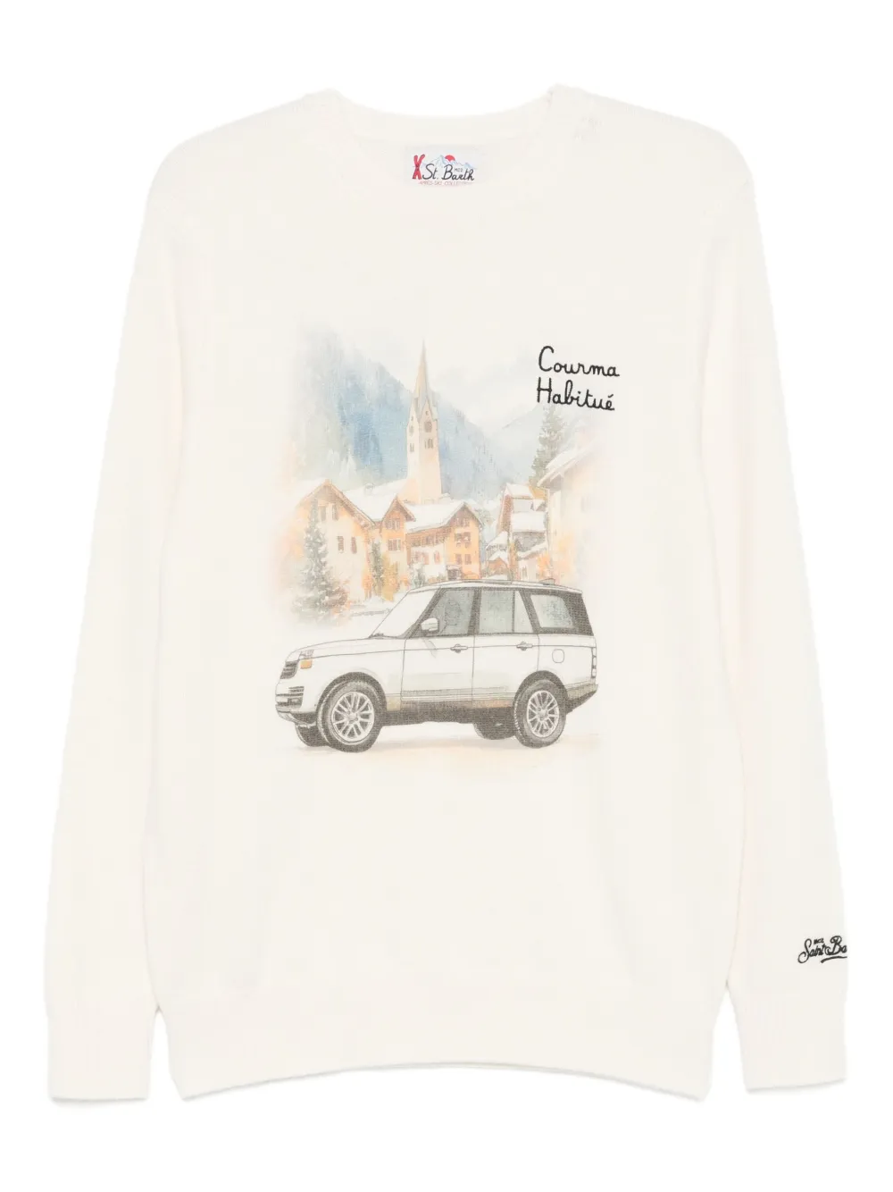 MC2 Saint Barth sweat à logo brodé | blanc | Image 1