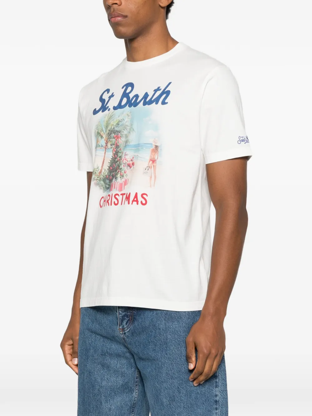 Mc2 Saint Barth Arnott Logo-print T-shirt In White