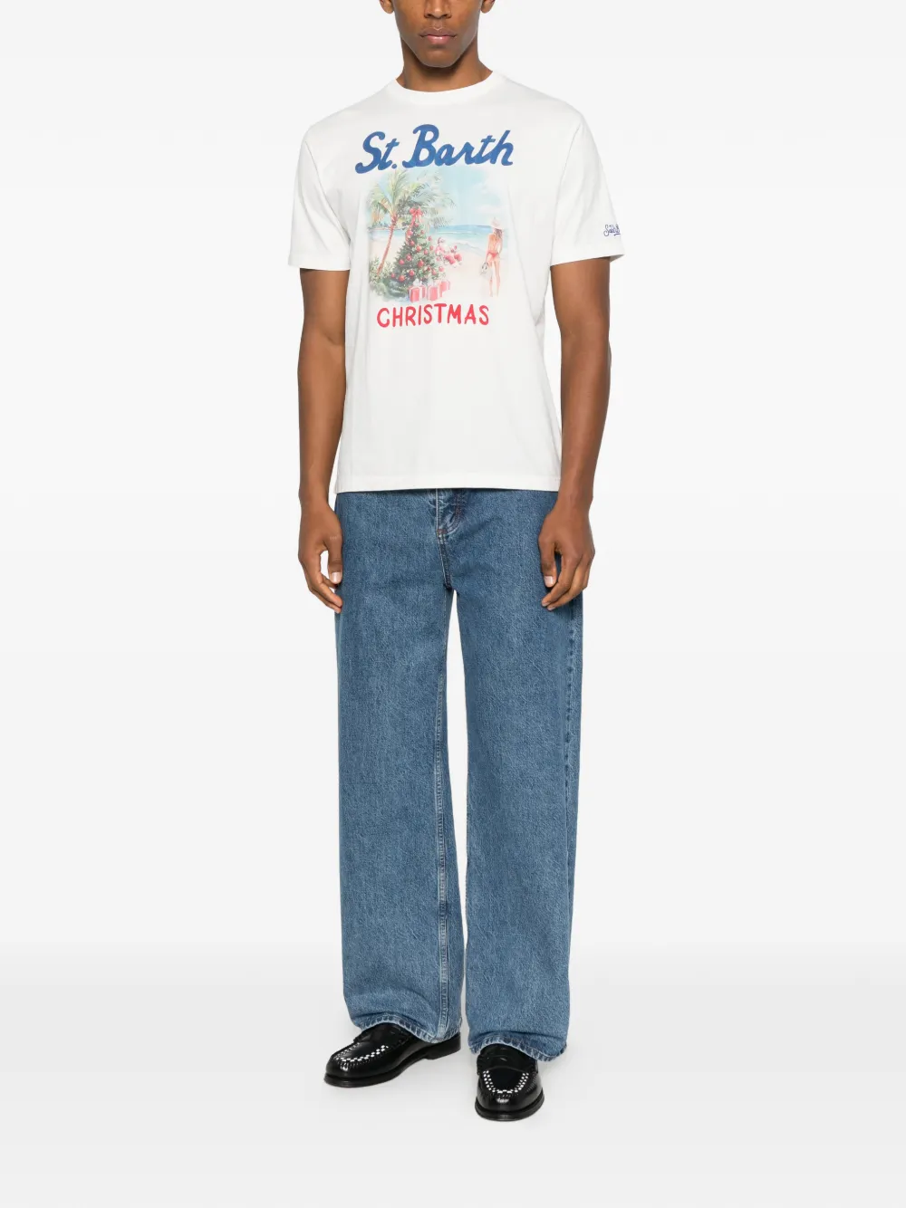 Mc2 Saint Barth Arnott Logo-print T-shirt In White