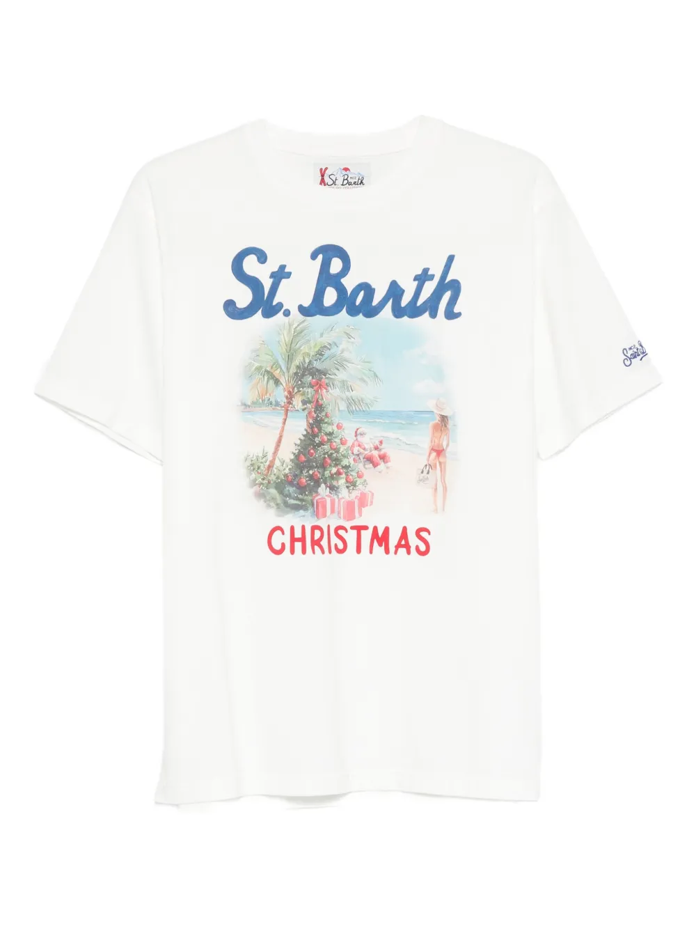 Mc2 Saint Barth Arnott Logo-print T-shirt In White