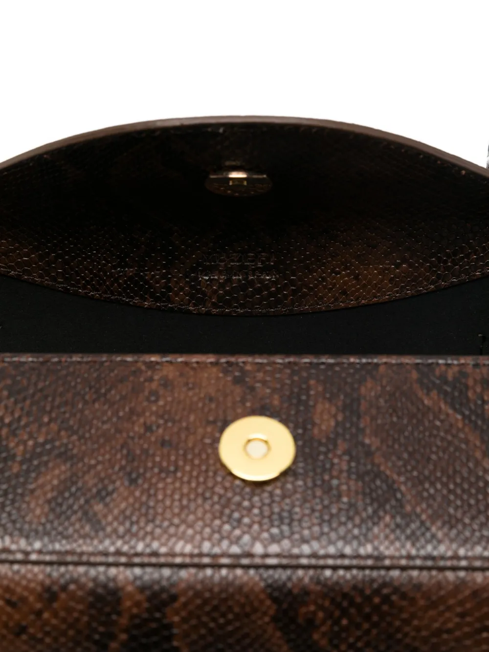 Yuzefi Snakeskin-effect Shoulder Bag In Brown