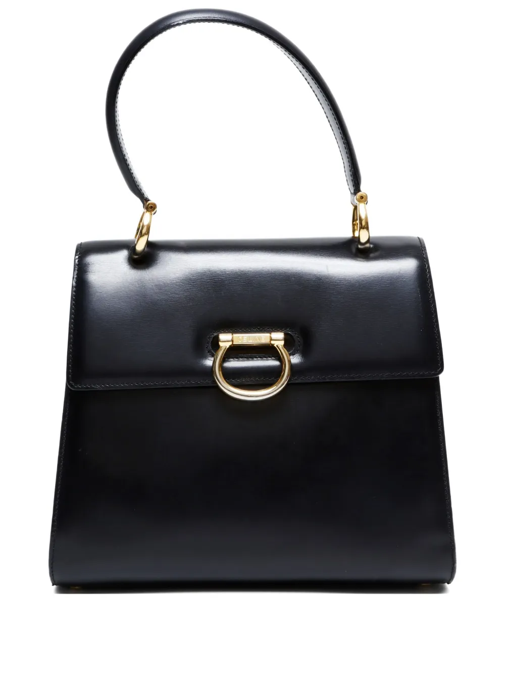 Celine Pre-Owned 1990s leather flap tote bag | Black | Image 1