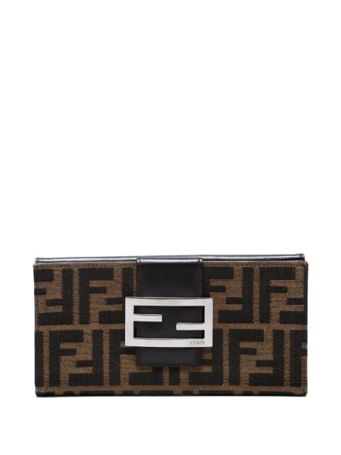 Fendi Pre-Owned 2000-2015 Zucca-pattern flap wallet