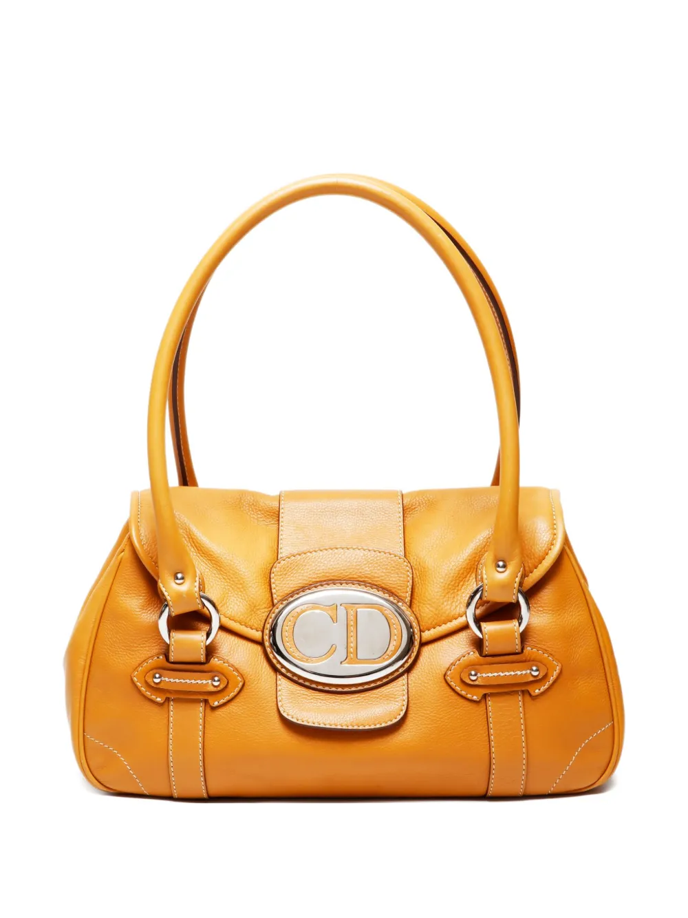 Christian Dior Pre-Owned 2000-2015 CDロゴ ショルダーバッグ - イエロー Christian Dior Pre-Owned 2000-2015 CDロゴ ショルダーバッグ - イエロー