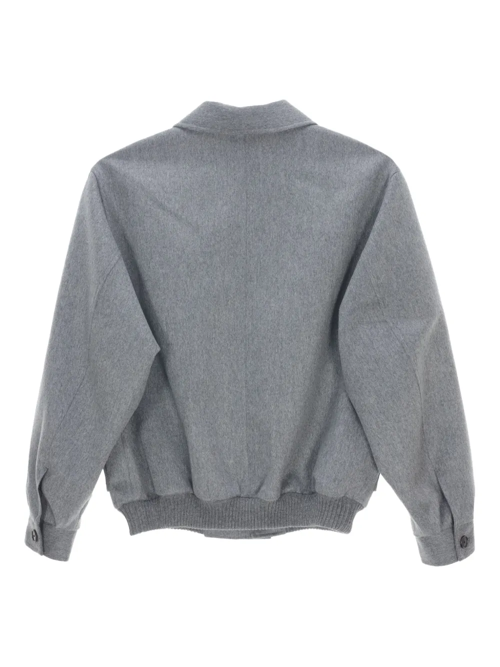 Auralee Moleskin Cashmere Bomber Jacket In Gray
