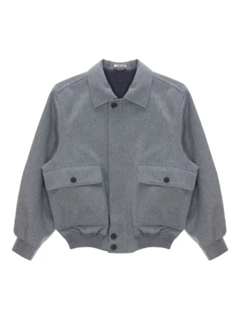 Auralee Moleskin cashmere bomber jacket