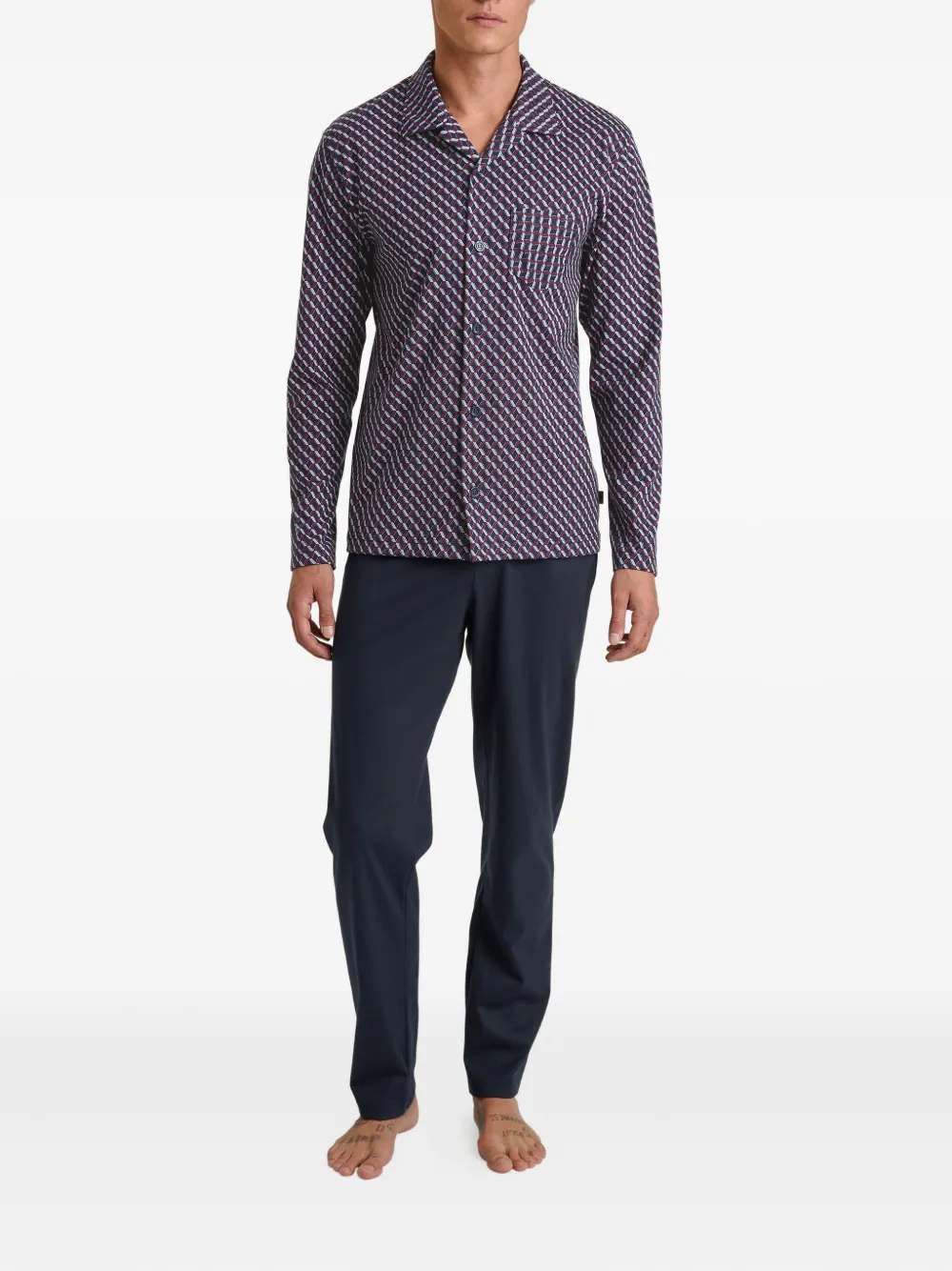 Calida Geometric-print Pyjamas In Multi