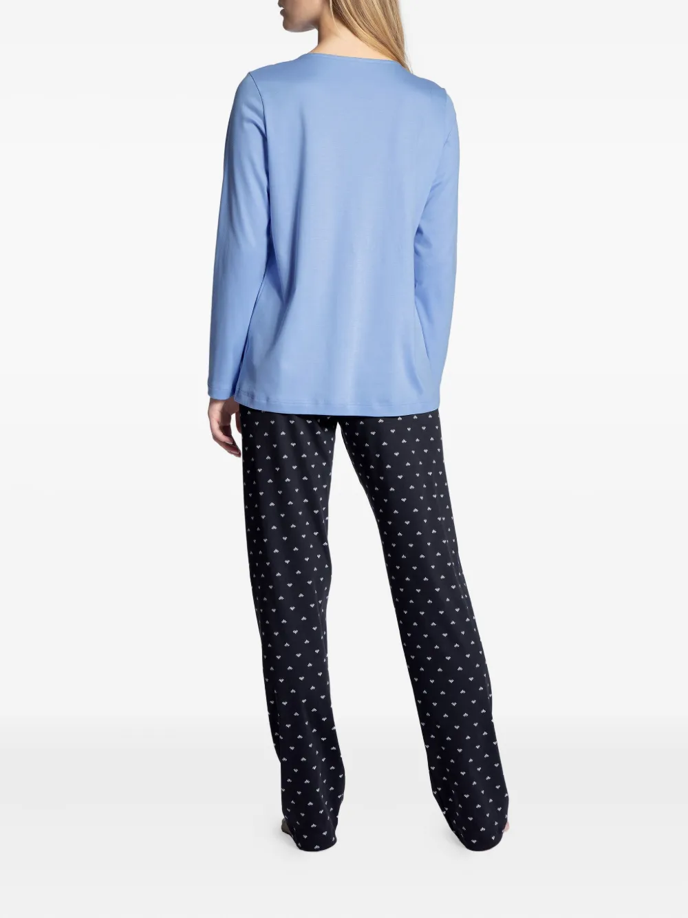 Calida Henley-neck Pyjama In Multi
