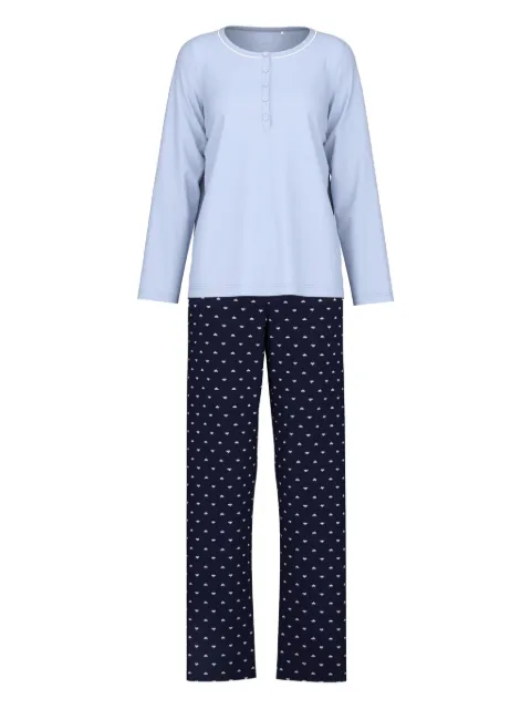 CALIDA pijama con cuello henley