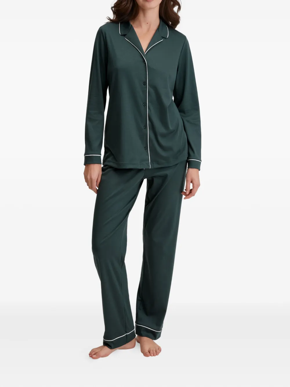 CALIDA button-down piped-trim pyjama | Pyjama Sets | Image 2