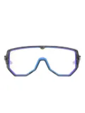 TRIPOINT geometric-frame sunglasses - Black