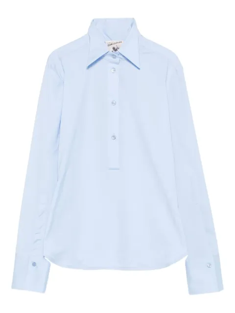 Semicouture blusa con cuello italiano