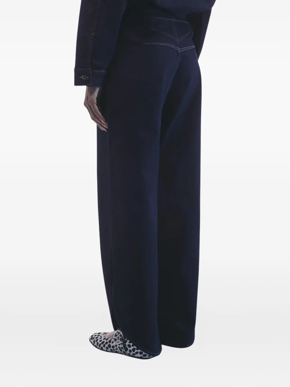 Liviana Conti Jeans met split - Blauw