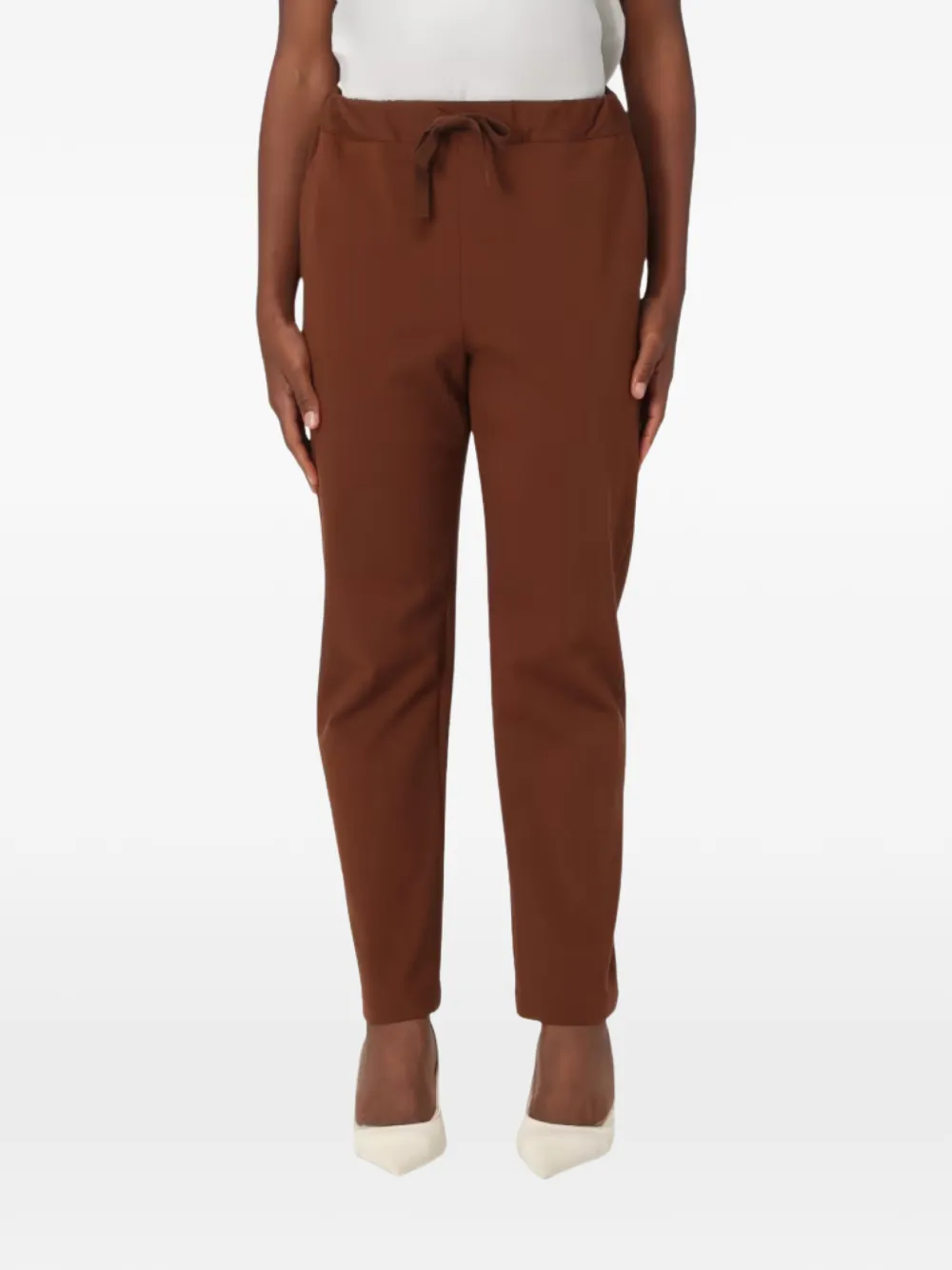 Semicouture drawstring trousers - Marrone