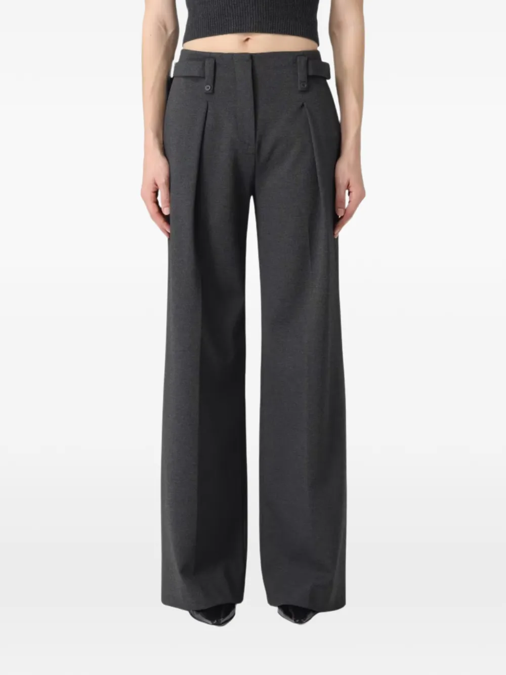 Semicouture pleated trousers - Grigio