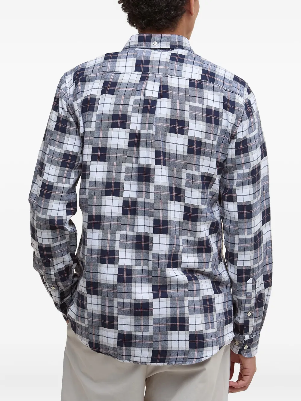 Barbour Sault Checked Shirt In Gray