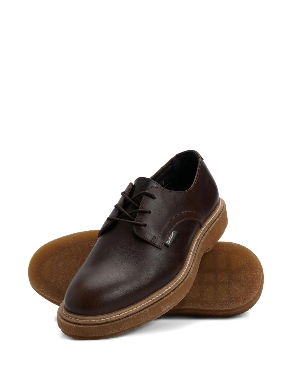 Barbour Harefield leather derby shoes Black