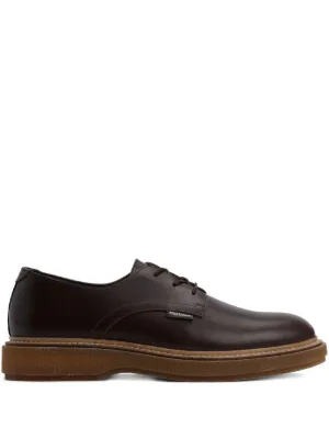 Camper Junction Leather rubber-toe Cap Shoes | Black | FARFETCH JO