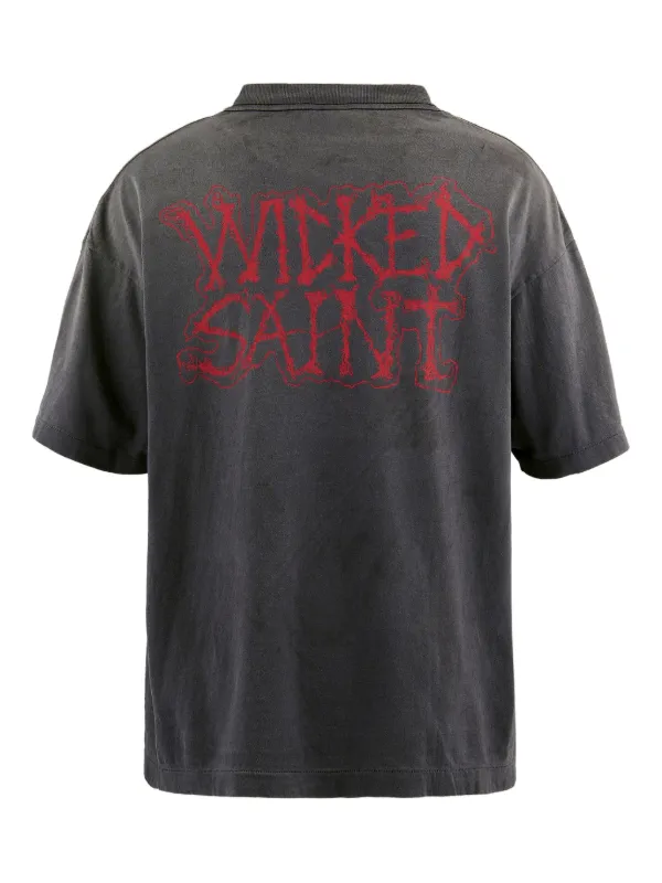 SAINT MXXXXXX Wicked Saint T-shirt | Black | FARFETCH