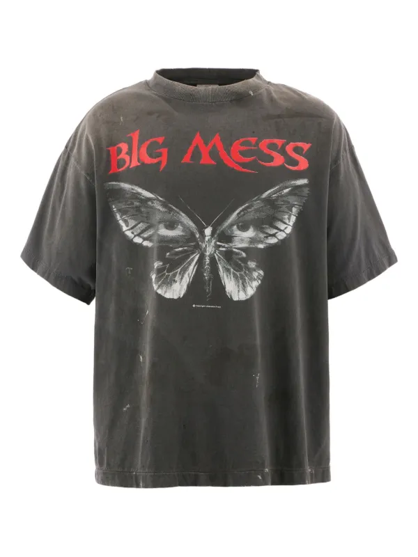 SAINT Mxxxxxx SS Tee Big Mess Tシャツ SAINT MXXXXXX Big Mess Tシャツ | ブラック | FARFETCH JP
