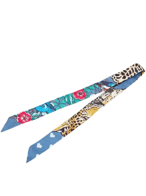 Hermès Pre-Owned 2010-2025 Jungle Love Love Doll Silk Twilly Scarf scarves