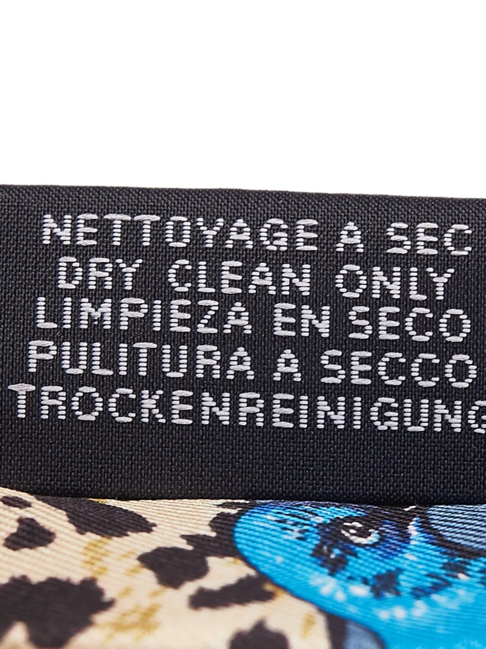 Pre-owned Hermes 2010-2025 Jungle Love Love Doll Silk Twilly Scarf Scarves In Blue